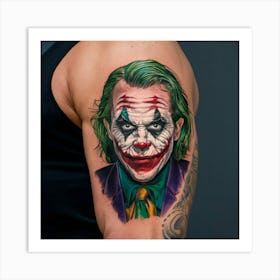 Joker Tattoo 1 Art Print