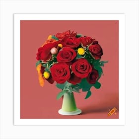 Bouquet Of Roses Art Print