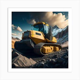 Buldozer Mountain (8) Art Print