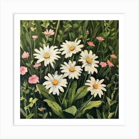 Daisies 20 Art Print