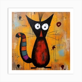 Cat Painting 1 Art Print