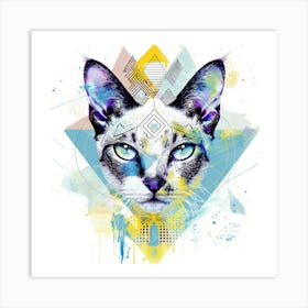 Siamese Cat Art Print