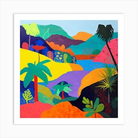 Abstract Travel Collection Pacific Islands 1 Art Print