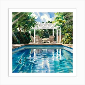 Swimming Pool Art Print