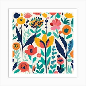 Floral Pattern 3 Art Print