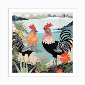 Bird In Nature Chicken 2 Art Print