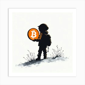 Bitcoin Boy 5 Art Print