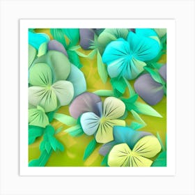 Pansies 1 Art Print