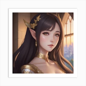 Elf Girl Art Print