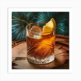 Old Fashioned Cocktail 2 Art Print