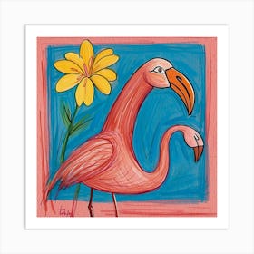 Pink Flamingo 16 Art Print