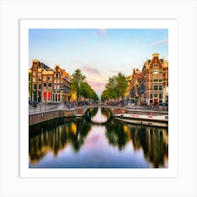 Amsterdam In A Row 3 Art Print