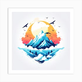 Mountains In The Sky Art Print