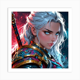 Default A Gracefully Fierce Anime Warrior Princess (5) 1 Art Print