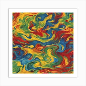 Colorful Swirls Art Print