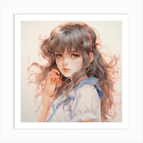 Anime Girl 14 Art Print