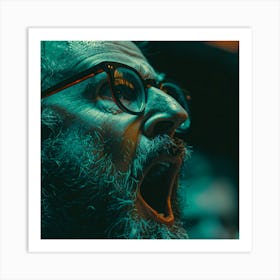 Man Yelling Art Print