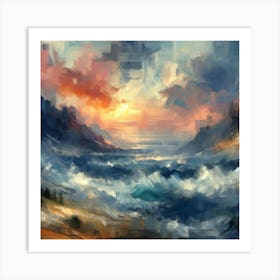 Abstract Horizons 33 Art Print