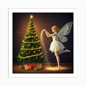 Christmas Fairy Art Print