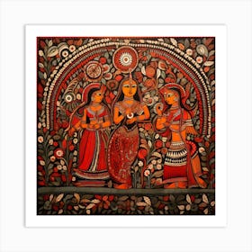 Krishna By Rajesh Art Print