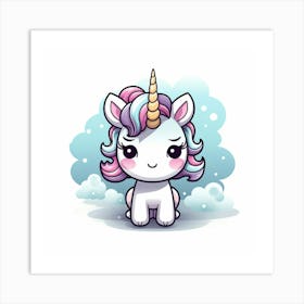 Cute Unicorn 516 Art Print