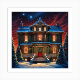 Christmas House 49 Art Print