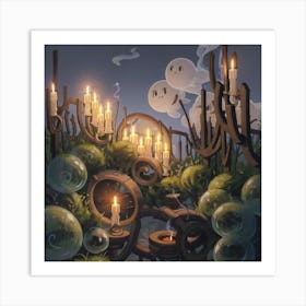 Ghosts In The Forest Art Print