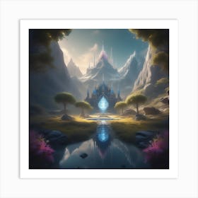 Castle In The Mountains 6 Art Print