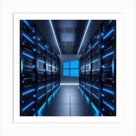 Server Room Art Print