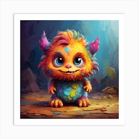 Cute Baby Troll Art Print