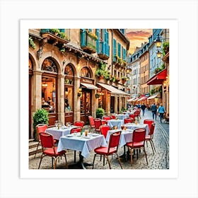 Restaurant In France Art Print