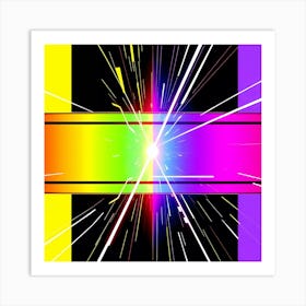 Rainbow Rays 1 Art Print