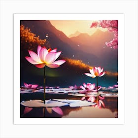 Lotus Flower 31 Art Print