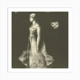 Woman In A Dress 2 Art Print