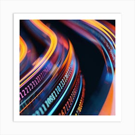 Abstract Image Of A Computer Screen 1 Art Print