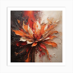 Fire flower 1 Art Print