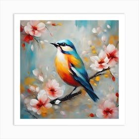 Bird On A Branch 3 Art Print