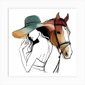 Creative Horse Visual 17 Art Print