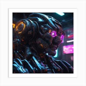 Futuristic Robot 71 Art Print