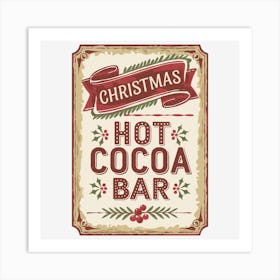 Christmas Hot Cocoa Bar Art Print