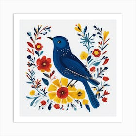 Blue Bird Art Print