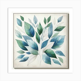 Love Leaves Art Print