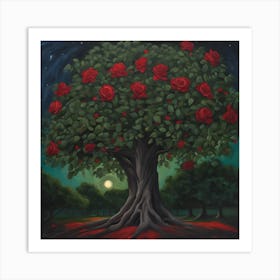 Tree Of Roses 2 Art Print