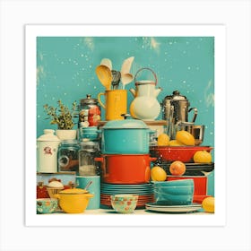 Vintage Kitchen Art Print