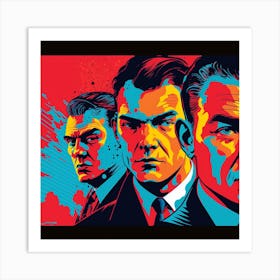 Three Men London gangsters Art Print