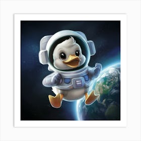 Space Duck Art Print