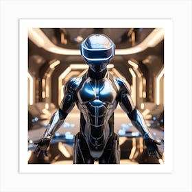 Futuristic Robot 54 Art Print