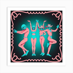 Group Of People Dancing Art Print