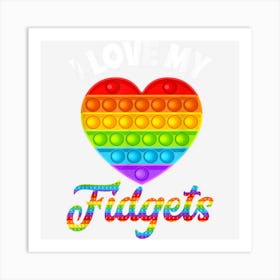 I Love Pop Its Toyn Funny Pop It Lover Art Print