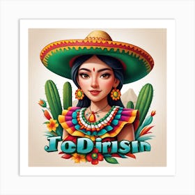 Mexican Girl 42 Art Print